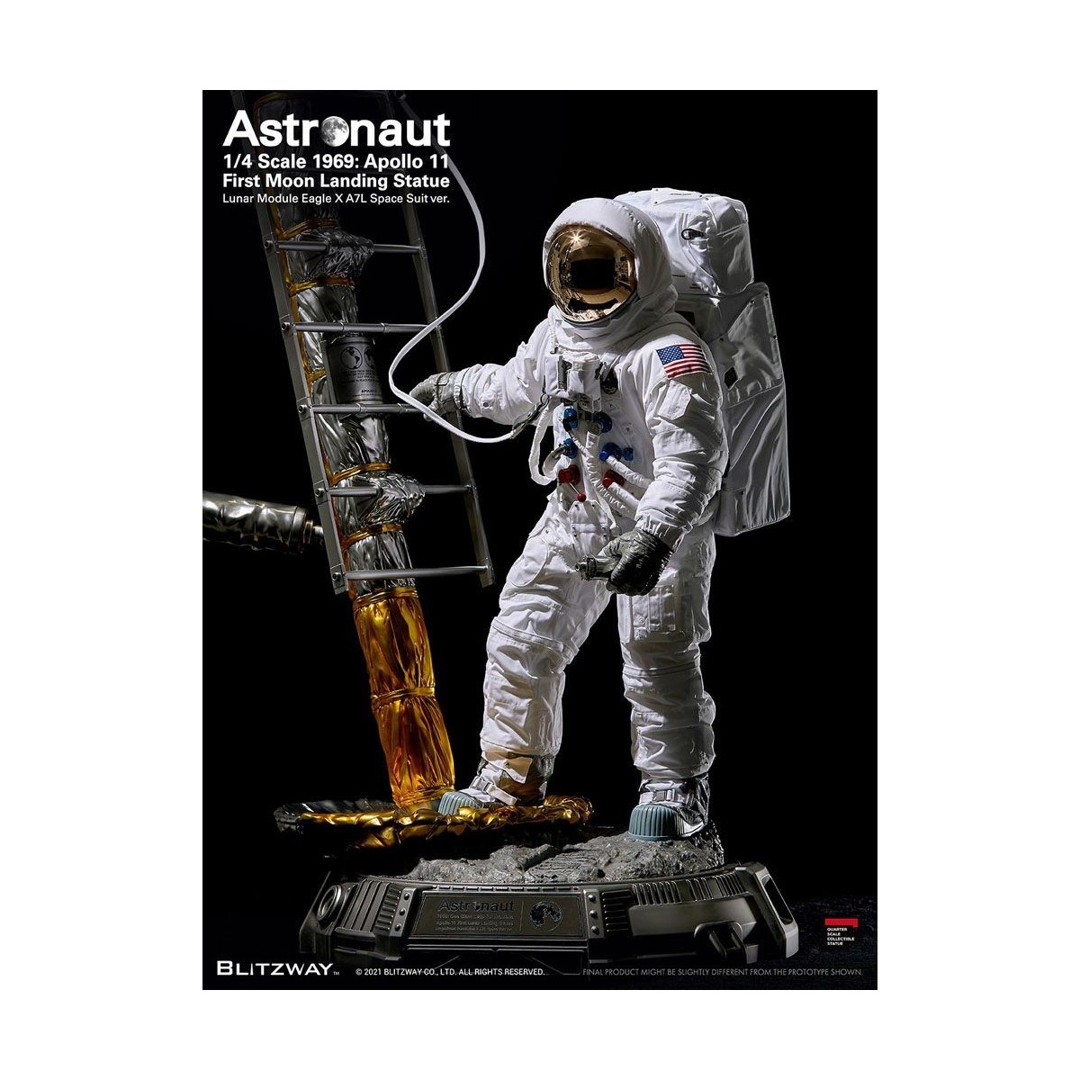 Blitzway - Astronaut Apollo 11: LM-5 A7L ver. 1/4 - Hybrid Superb Scale
