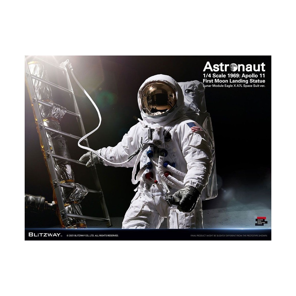 Blitzway - Astronaut Apollo 11: LM-5 A7L ver. 1/4 - Hybrid Superb Scale
