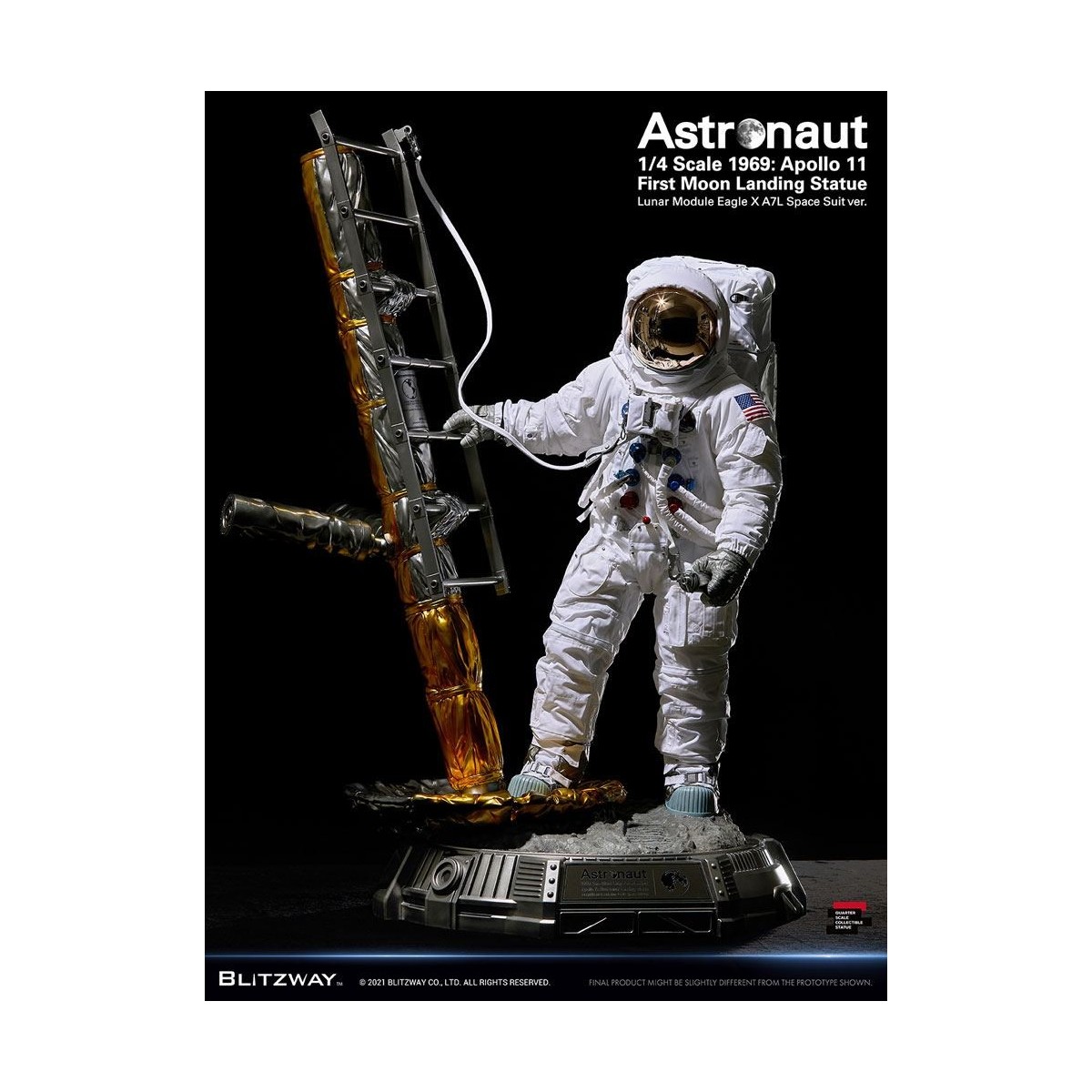 Blitzway - Astronaut Apollo 11: LM-5 A7L ver. 1/4 - Hybrid Superb Scale