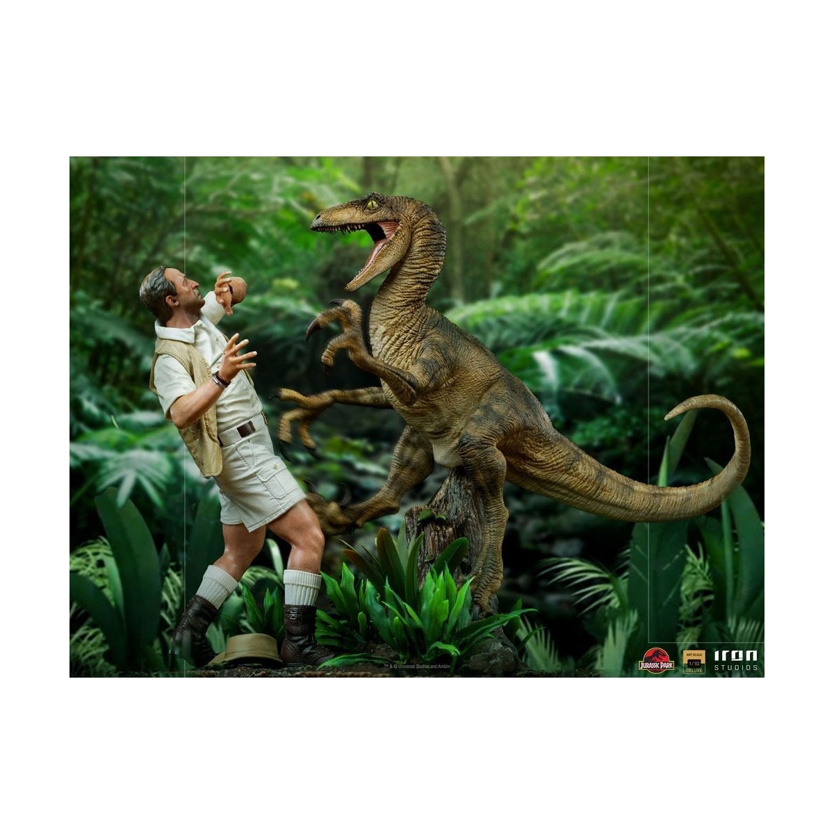Iron Studios - Clever Girl - Jurassic Park 1/10 Deluxe Art Scale