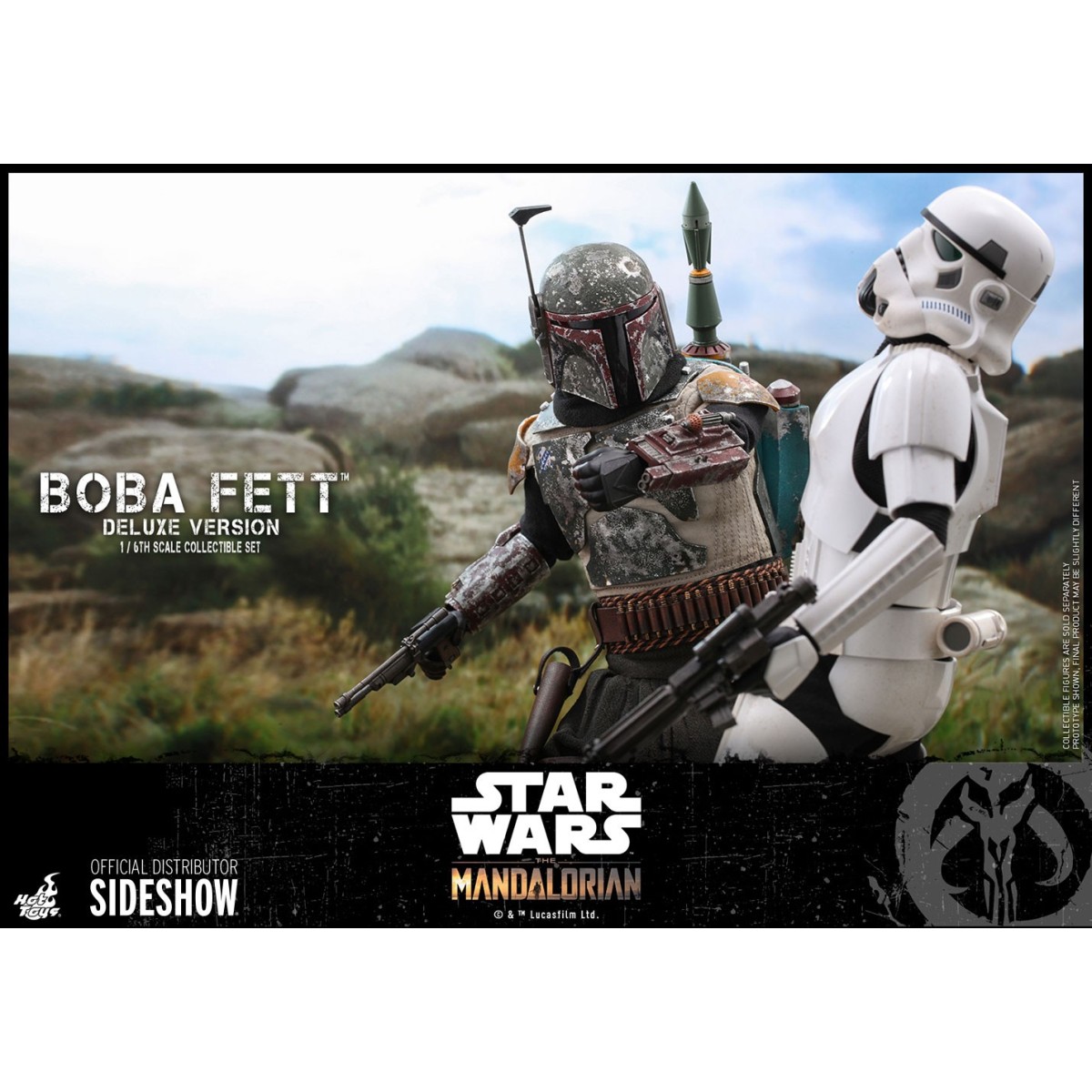 Hot Toys Star Wars The Mandalorian Boba Fett Deluxe Version 1/6 Movie Masterpiece