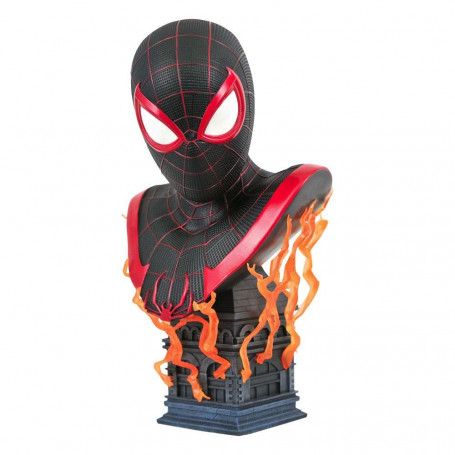 Diamond Select Toys - Gamerverse Miles Morales Büste - LEGENDS IN 3D - Marvel