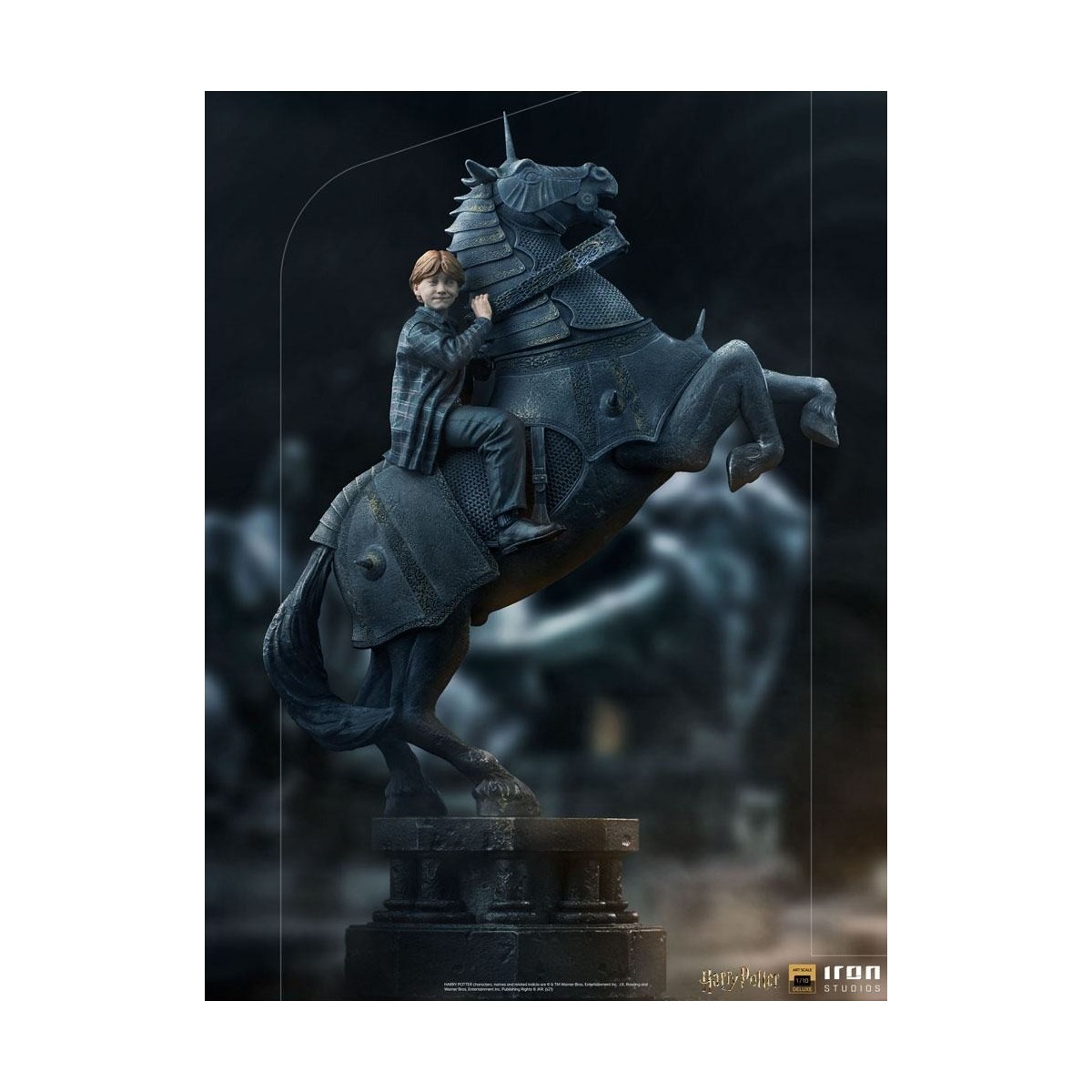 Iron Studios - Harry Potter - Ron Weasley beim Zauberer-Schach BDS Deluxe Art Scale 1/10