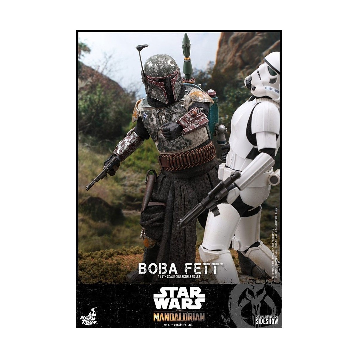 Hot Toys Star Wars The Mandalorian Boba Fett Deluxe Version 1/6 Movie Masterpiece