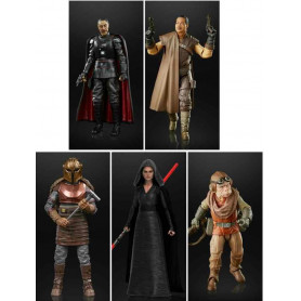 Star Wars Schwarze Serie - Set 3 - Armorer Moff Gideon Kuiil Greef Karga Dark Rey
