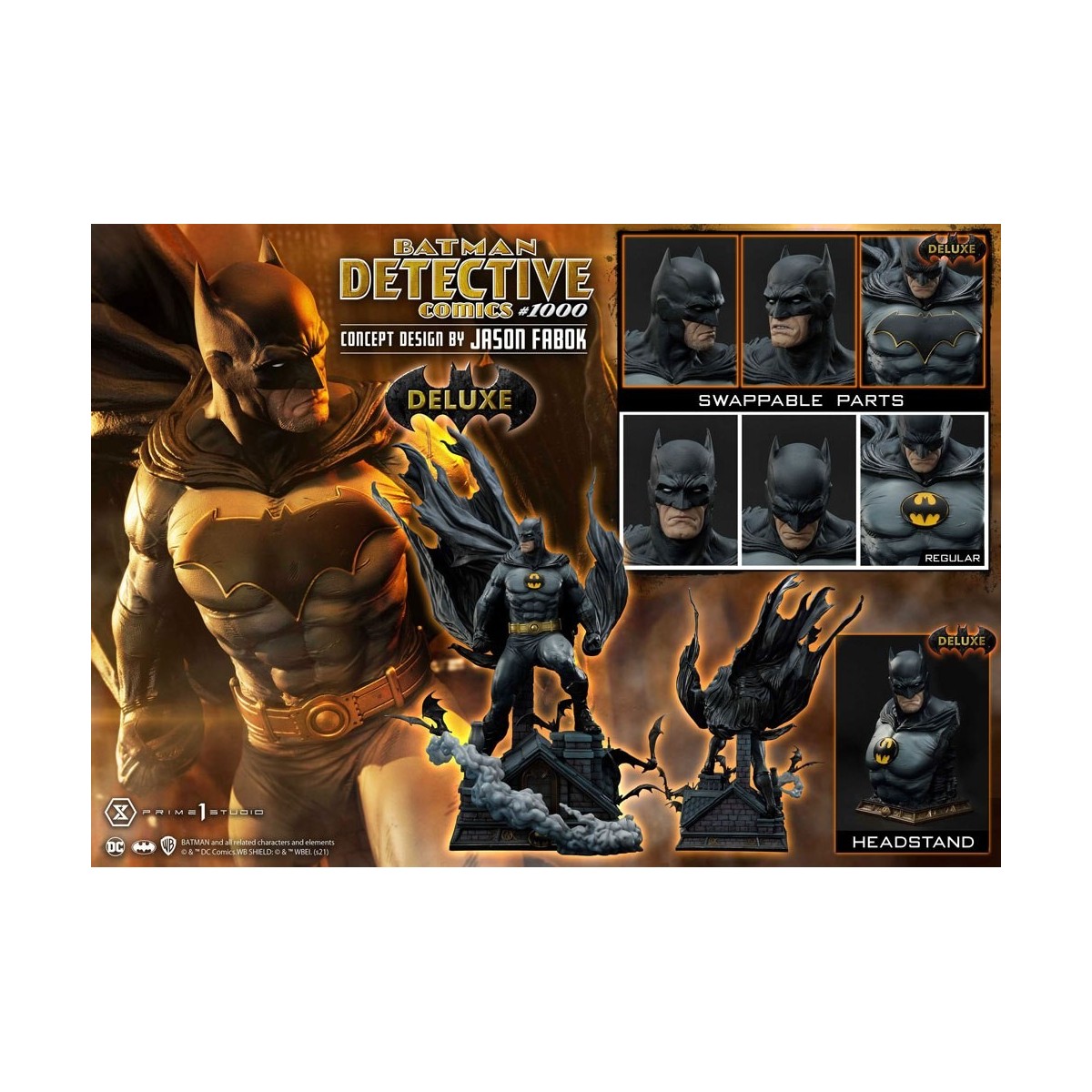 Prime 1 Studio - Batman Detective Comics 1000 Konzeptentwurf von Jason Fabok DX Bonus Ver