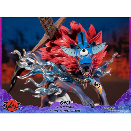Erste 4 Figuren Okami - OKI Wolf Form PVC Statuette