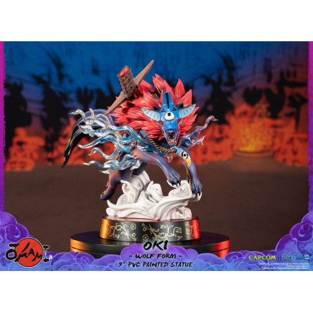 Erste 4 Figuren Okami - OKI Wolf Form PVC Statuette
