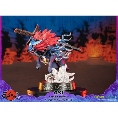 Erste 4 Figuren Okami - OKI Wolf Form PVC Statuette