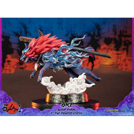 Erste 4 Figuren Okami - OKI Wolf Form PVC Statuette
