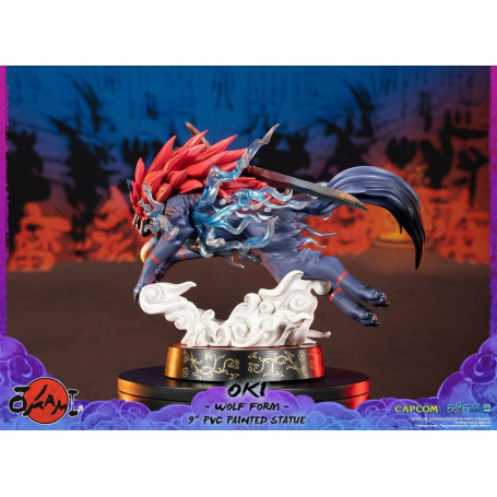 Erste 4 Figuren Okami - OKI Wolf Form PVC Statuette