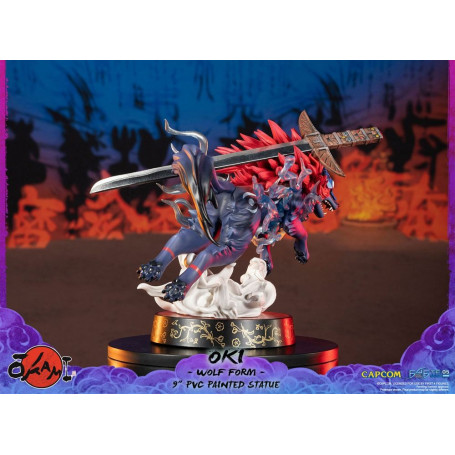 Erste 4 Figuren Okami - OKI Wolf Form PVC Statuette