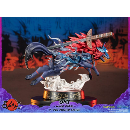 Erste 4 Figuren Okami - OKI Wolf Form PVC Statuette