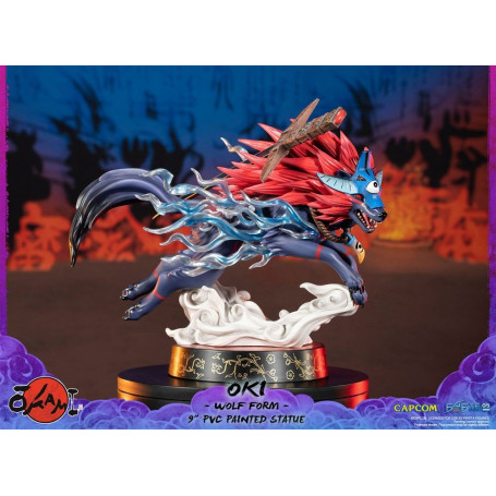 Erste 4 Figuren Okami - OKI Wolf Form PVC Statuette