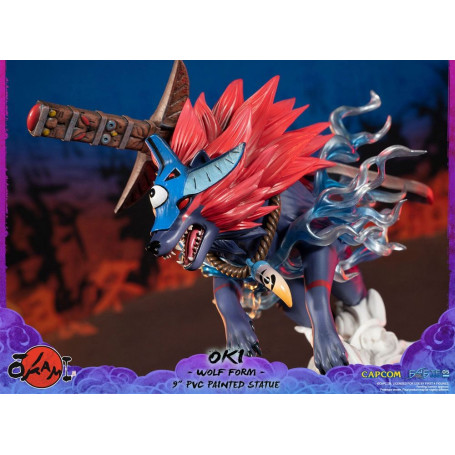 Erste 4 Figuren Okami - OKI Wolf Form PVC Statuette