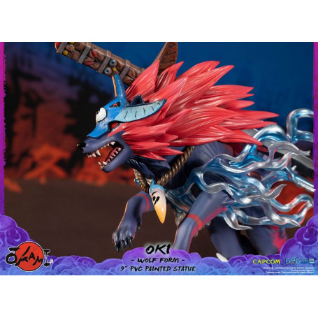 Erste 4 Figuren Okami - OKI Wolf Form PVC Statuette