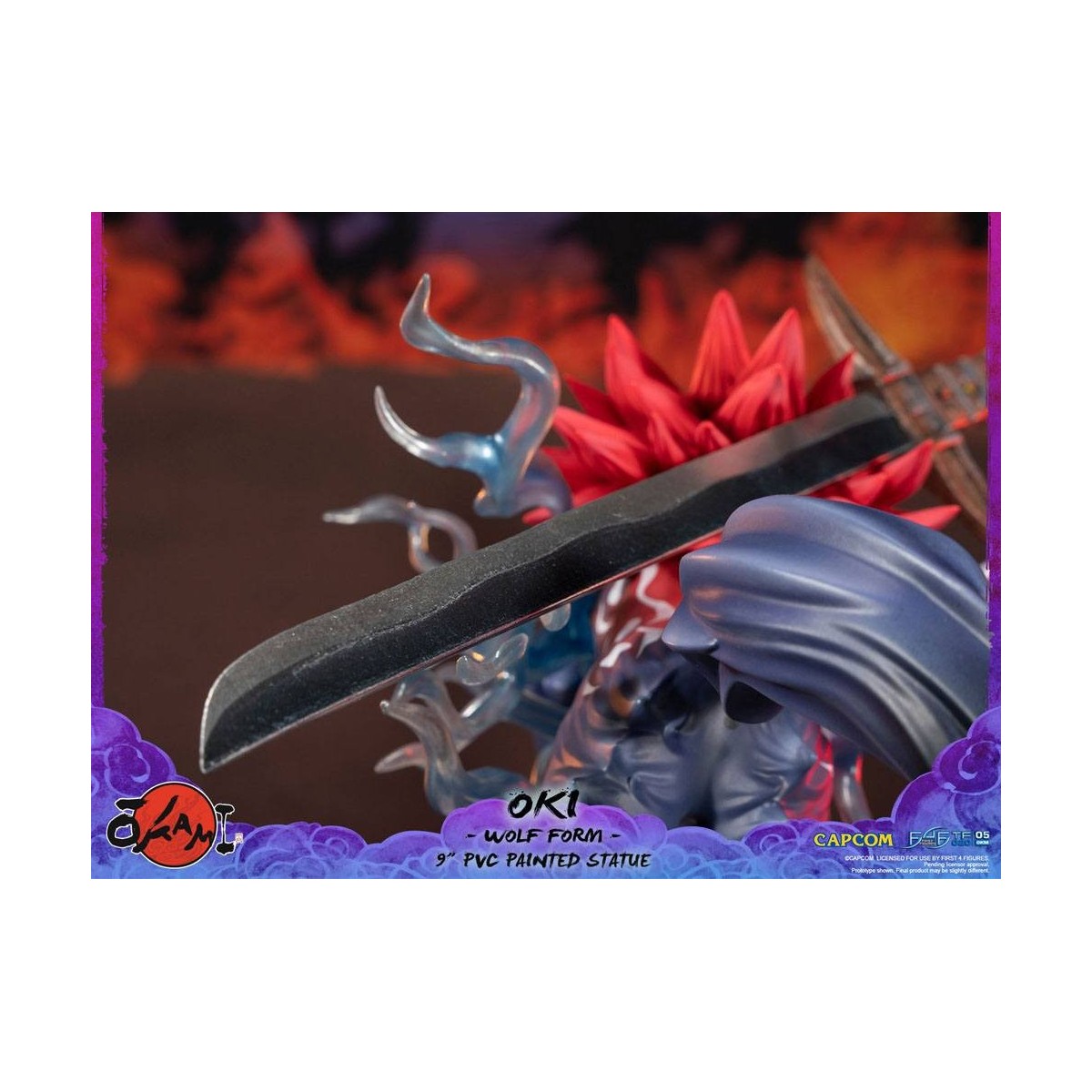 Erste 4 Figuren Okami - OKI Wolf Form PVC Statuette