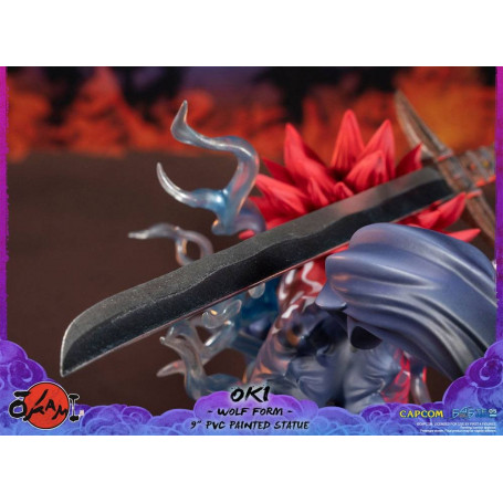 Erste 4 Figuren Okami - OKI Wolf Form PVC Statuette
