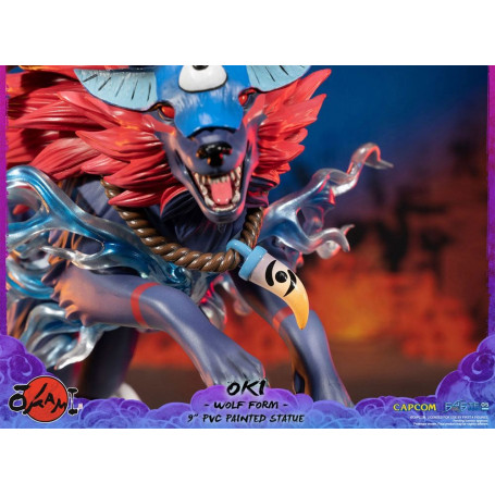 Erste 4 Figuren Okami - OKI Wolf Form PVC Statuette