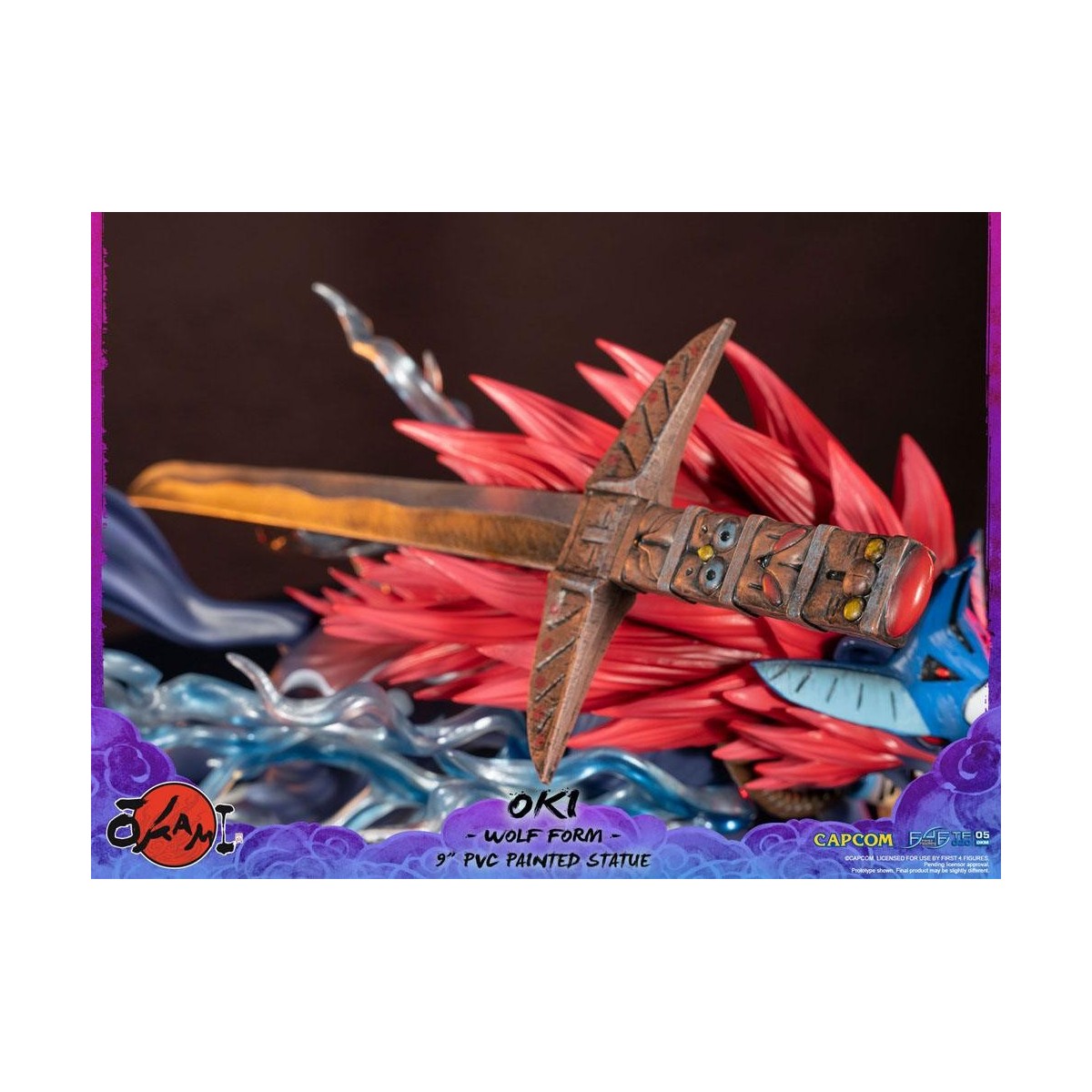 Erste 4 Figuren Okami - OKI Wolf Form PVC Statuette