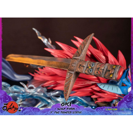 Erste 4 Figuren Okami - OKI Wolf Form PVC Statuette