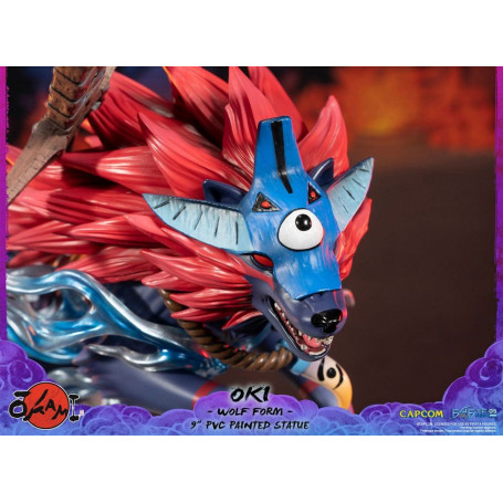 Erste 4 Figuren Okami - OKI Wolf Form PVC Statuette