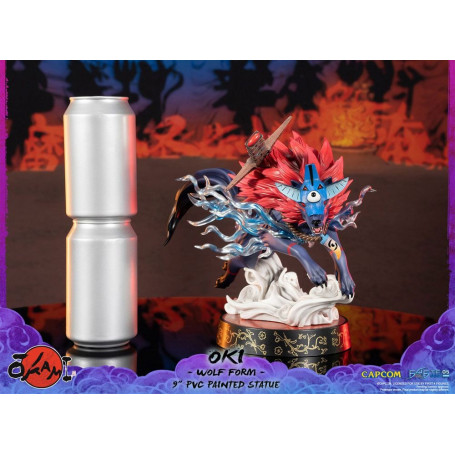 Erste 4 Figuren Okami - OKI Wolf Form PVC Statuette
