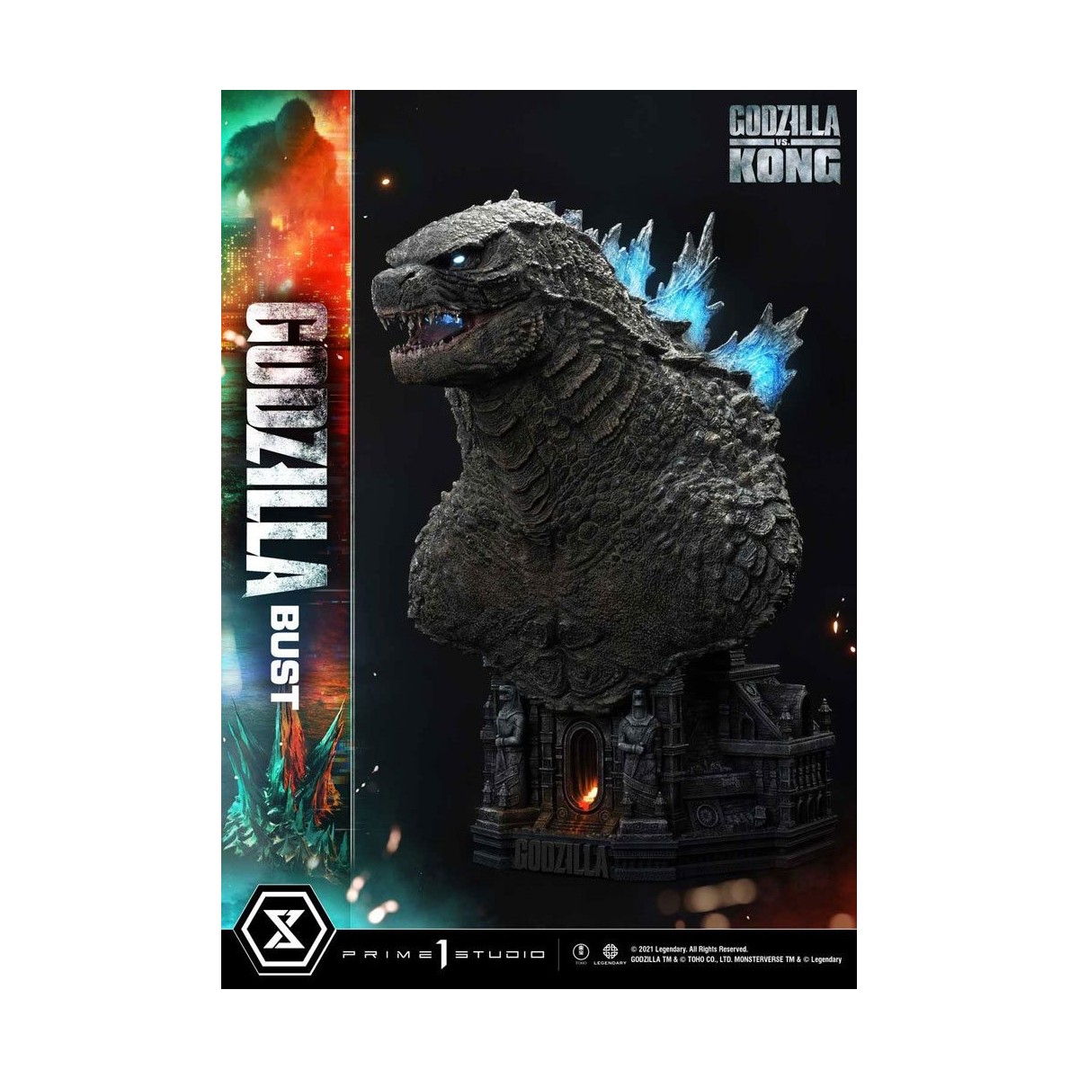 Prime 1 Studio - Godzilla Büste - Godzilla vs Kong Bonus Version