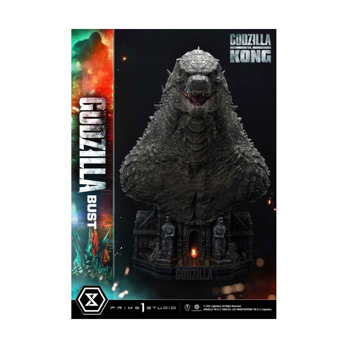 Prime 1 Studio - Godzilla Büste - Godzilla vs Kong Bonus Version