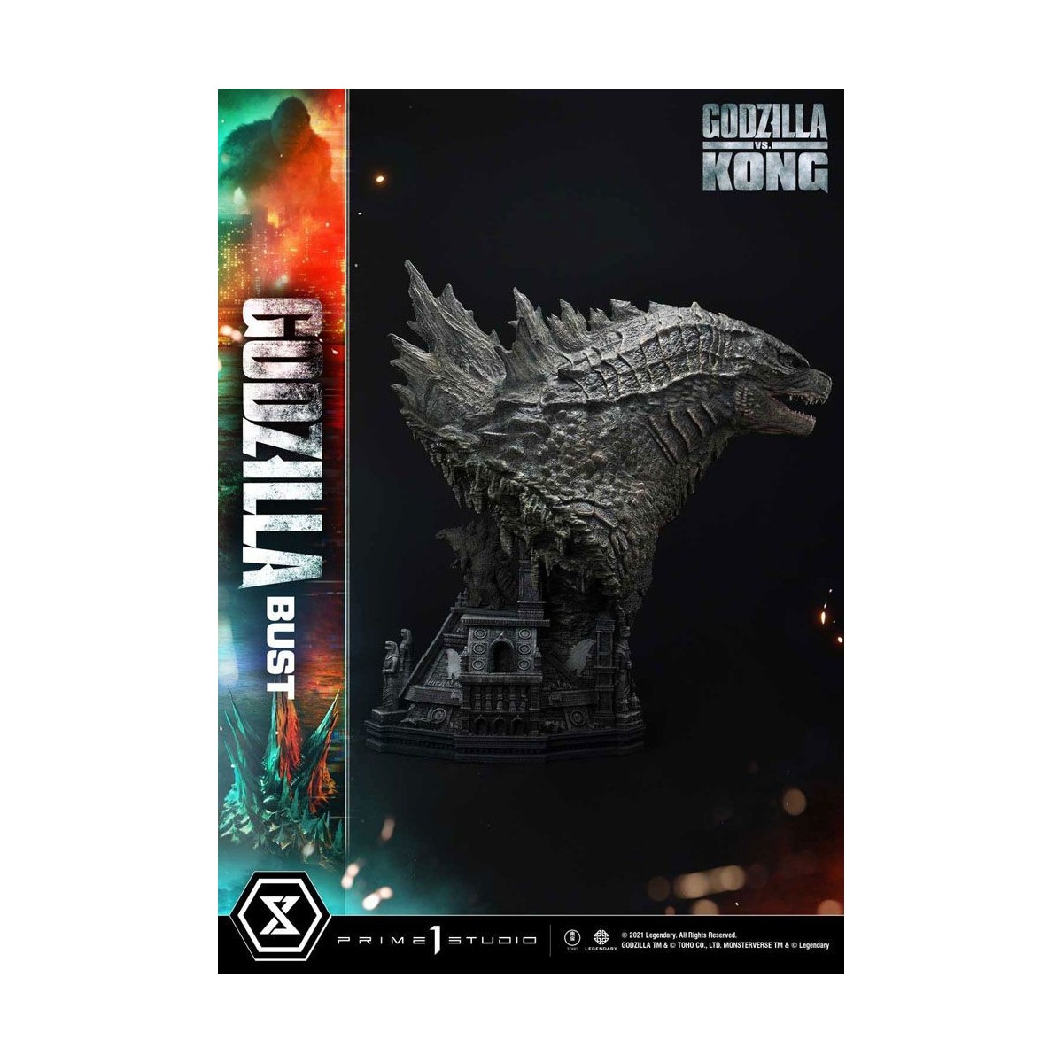 Prime 1 Studio - Godzilla Büste - Godzilla vs Kong Bonus Version
