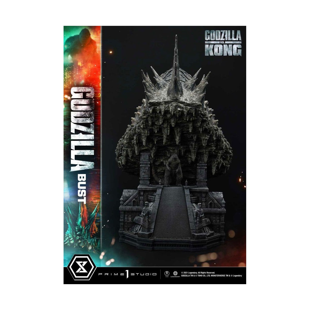 Prime 1 Studio - Godzilla Büste - Godzilla vs Kong Bonus Version
