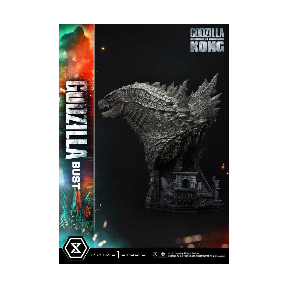 Prime 1 Studio - Godzilla Büste - Godzilla vs Kong Bonus Version