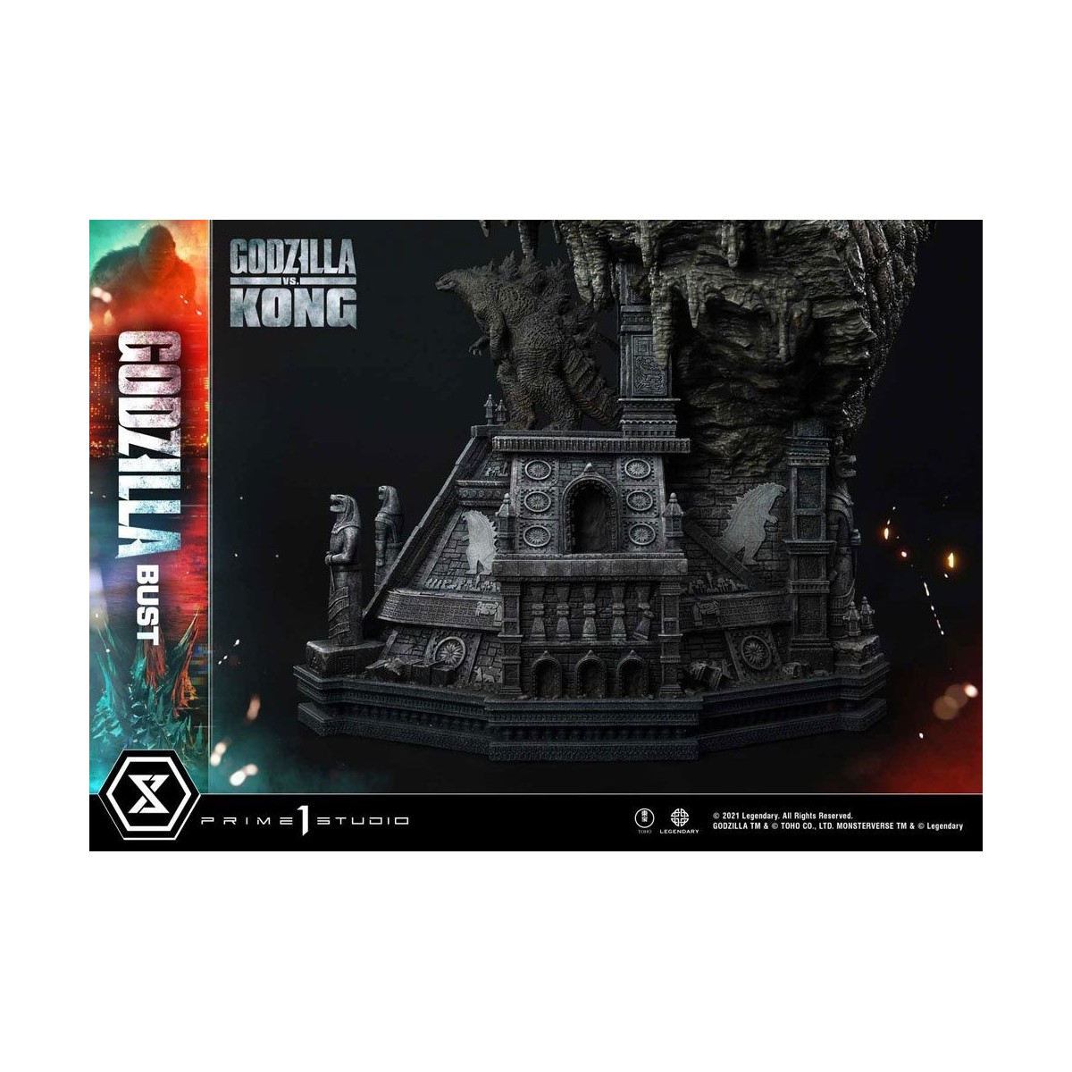 Prime 1 Studio - Godzilla Büste - Godzilla vs Kong Bonus Version