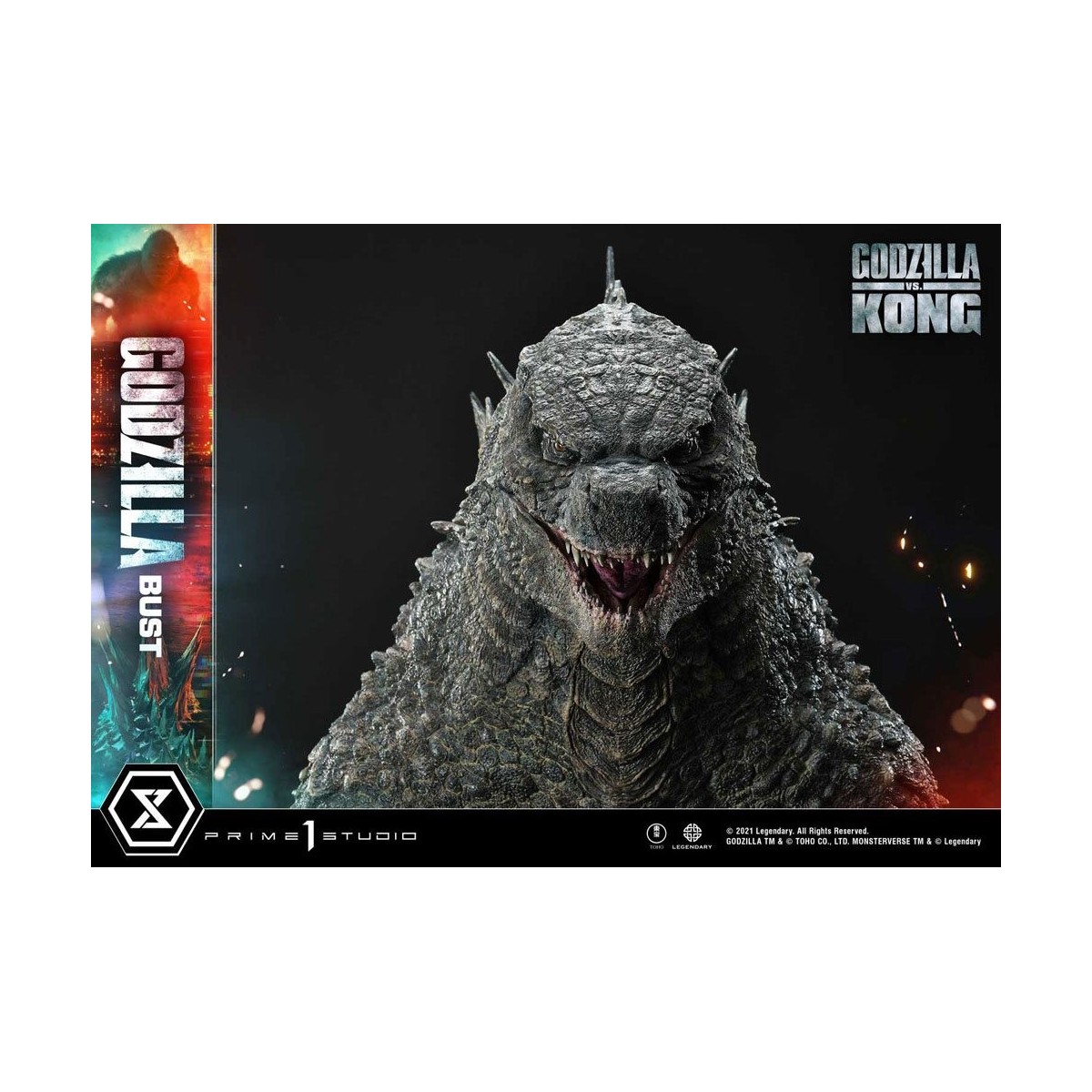 Prime 1 Studio - Godzilla Büste - Godzilla vs Kong Bonus Version