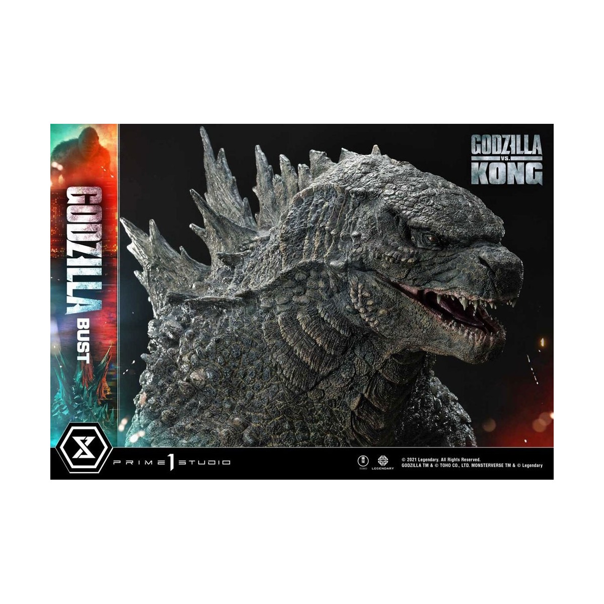 Prime 1 Studio - Godzilla Büste - Godzilla vs Kong Bonus Version