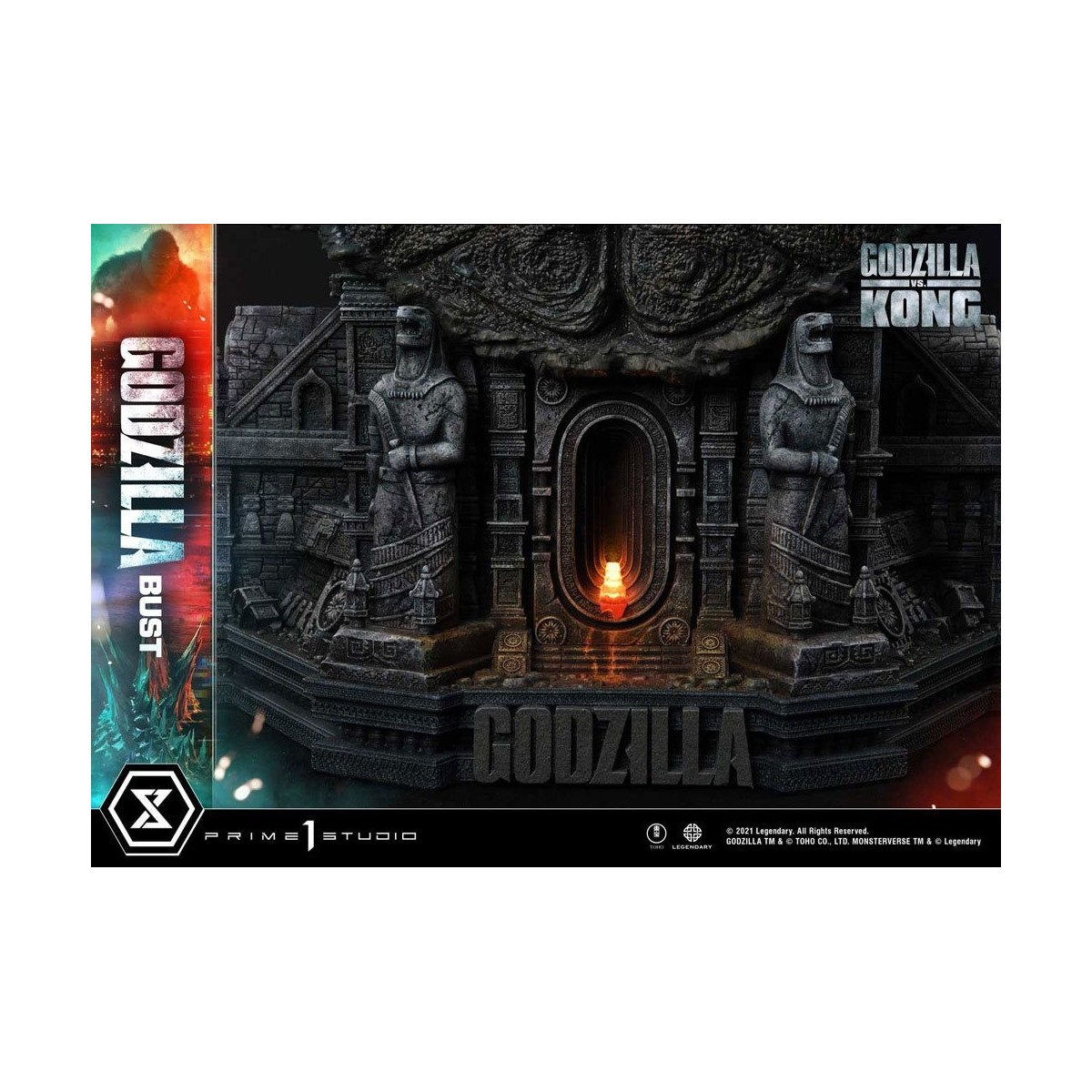Prime 1 Studio - Godzilla Büste - Godzilla vs Kong Bonus Version