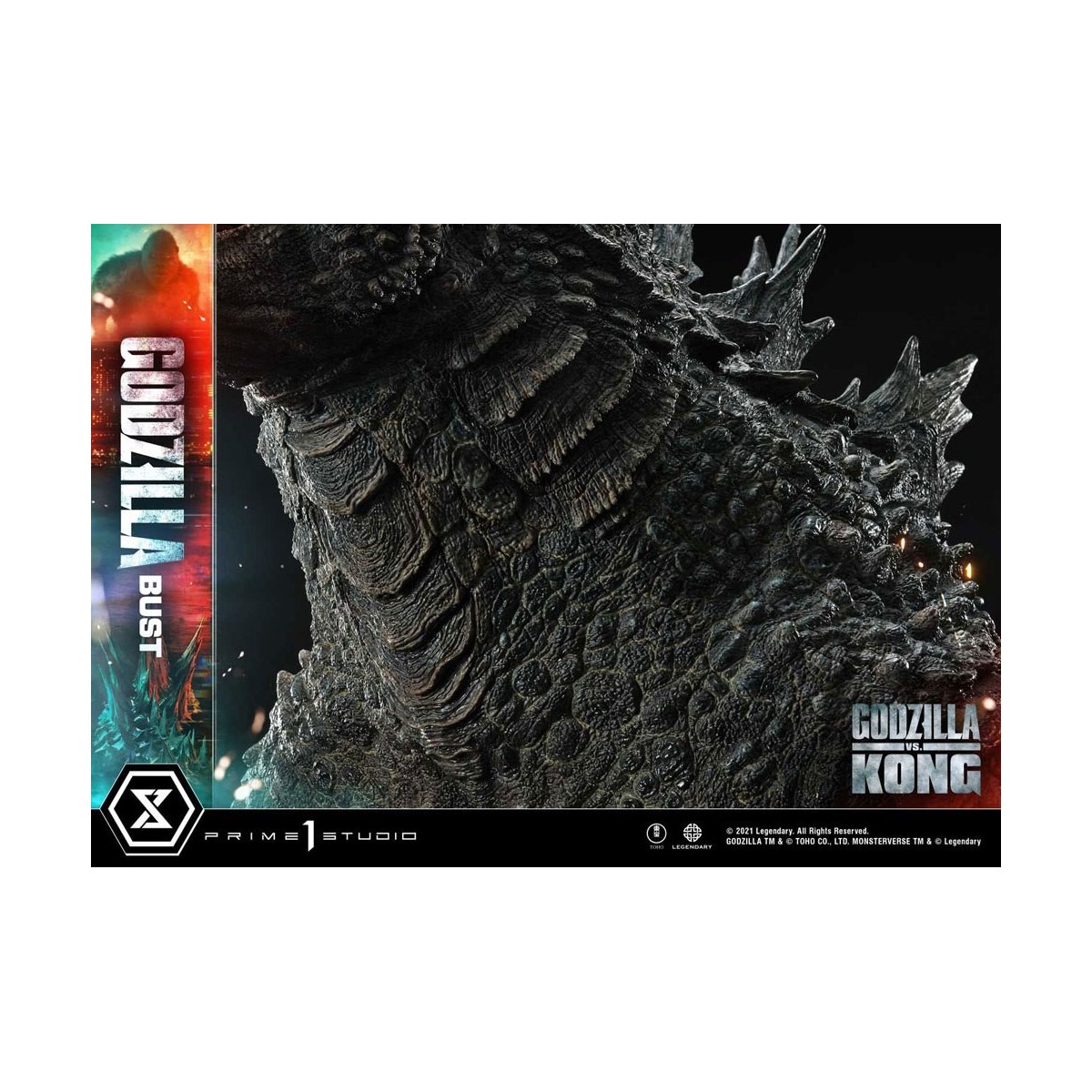 Prime 1 Studio - Godzilla Büste - Godzilla vs Kong Bonus Version