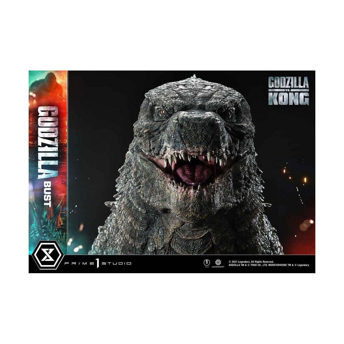 Prime 1 Studio - Godzilla Büste - Godzilla vs Kong Bonus Version