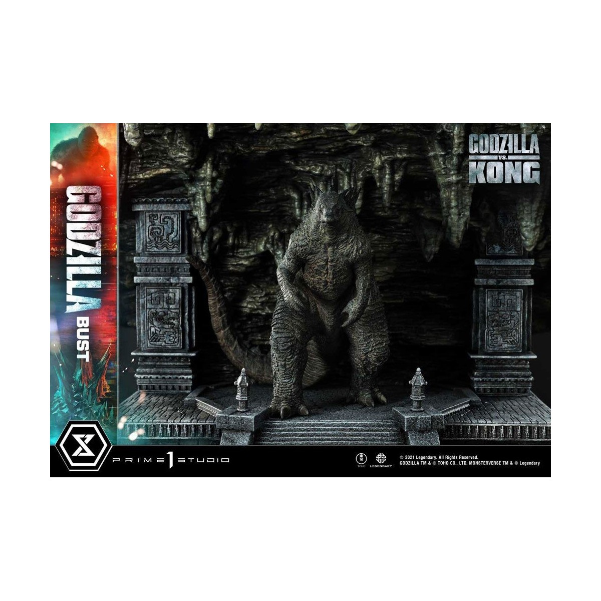 Prime 1 Studio - Godzilla Büste - Godzilla vs Kong Bonus Version