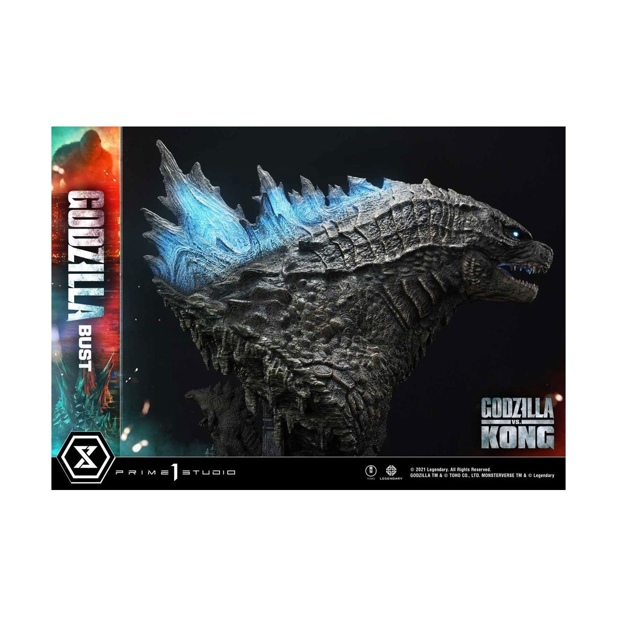 Prime 1 Studio - Godzilla Büste - Godzilla vs Kong Bonus Version