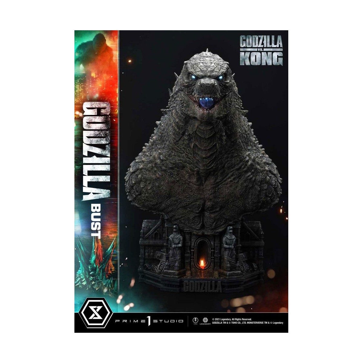 Prime 1 Studio - Godzilla Büste - Godzilla vs Kong Bonus Version