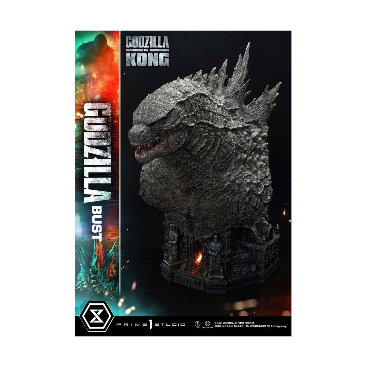 Prime 1 Studio - Godzilla Büste - Godzilla vs Kong Bonus Version