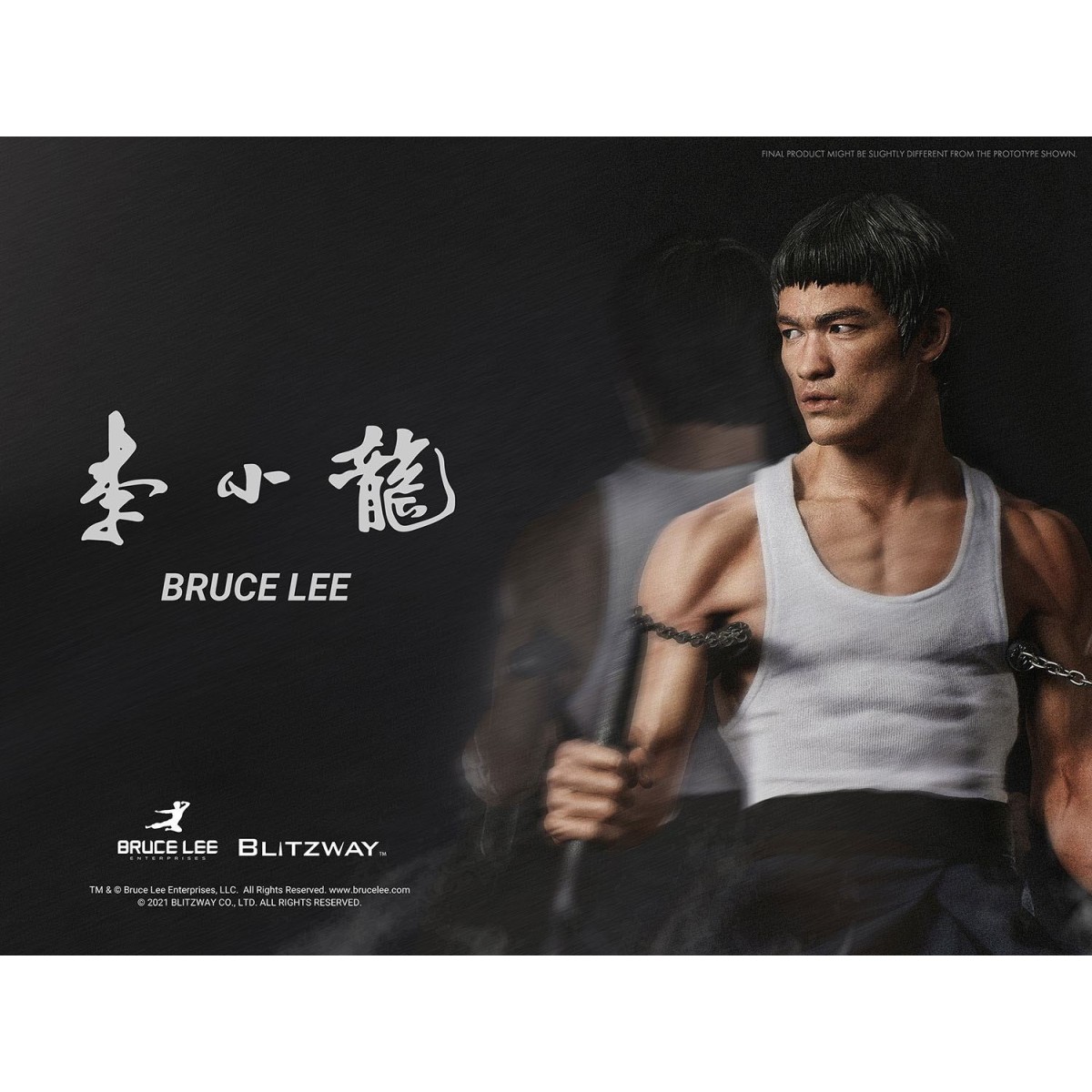 Blitzway - Bruce Lee-Statuette 1/4 80. Jahrestag Tribute - 55 cm