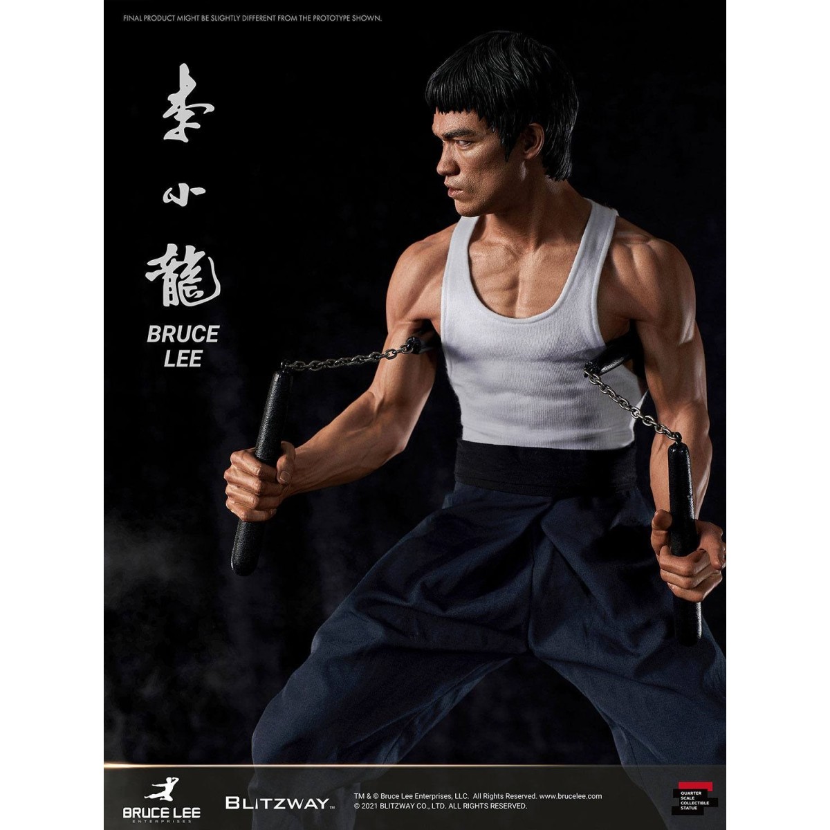Blitzway - Bruce Lee-Statuette 1/4 80. Jahrestag Tribute - 55 cm