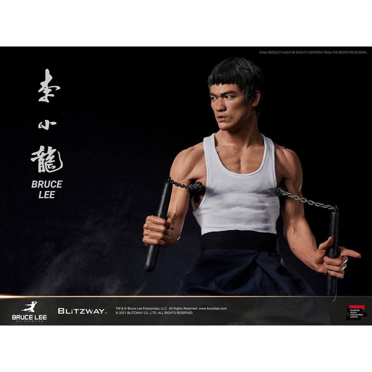 Blitzway - Bruce Lee-Statuette 1/4 80. Jahrestag Tribute - 55 cm