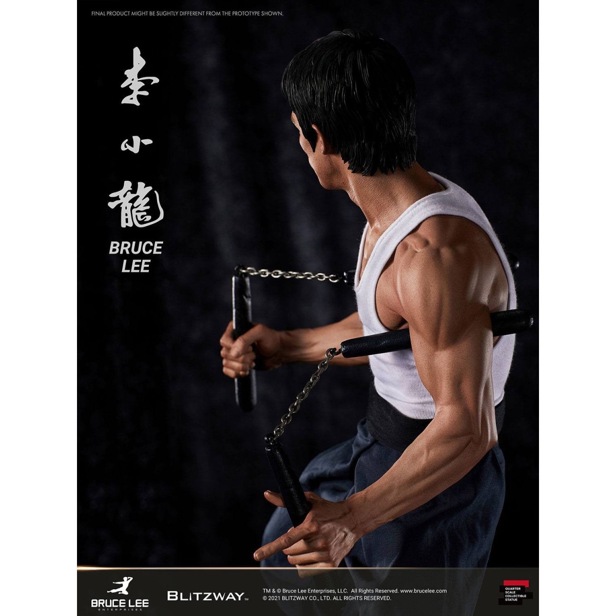 Blitzway - Bruce Lee-Statuette 1/4 80. Jahrestag Tribute - 55 cm