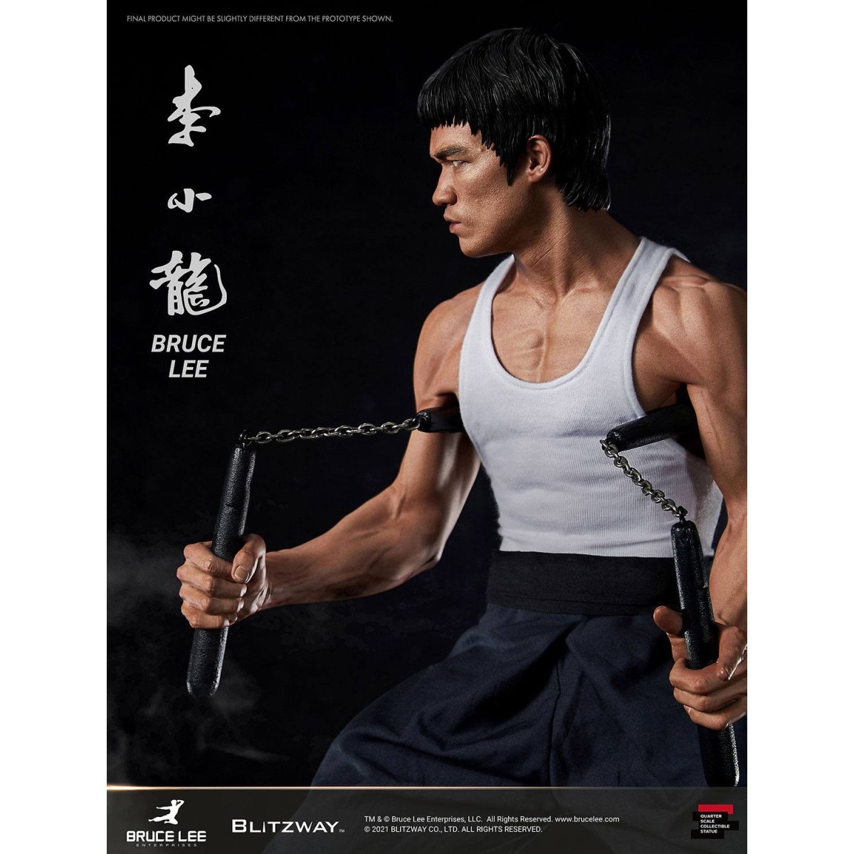 Blitzway - Bruce Lee-Statuette 1/4 80. Jahrestag Tribute - 55 cm