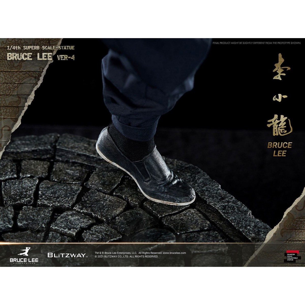 Blitzway - Bruce Lee-Statuette 1/4 80. Jahrestag Tribute - 55 cm