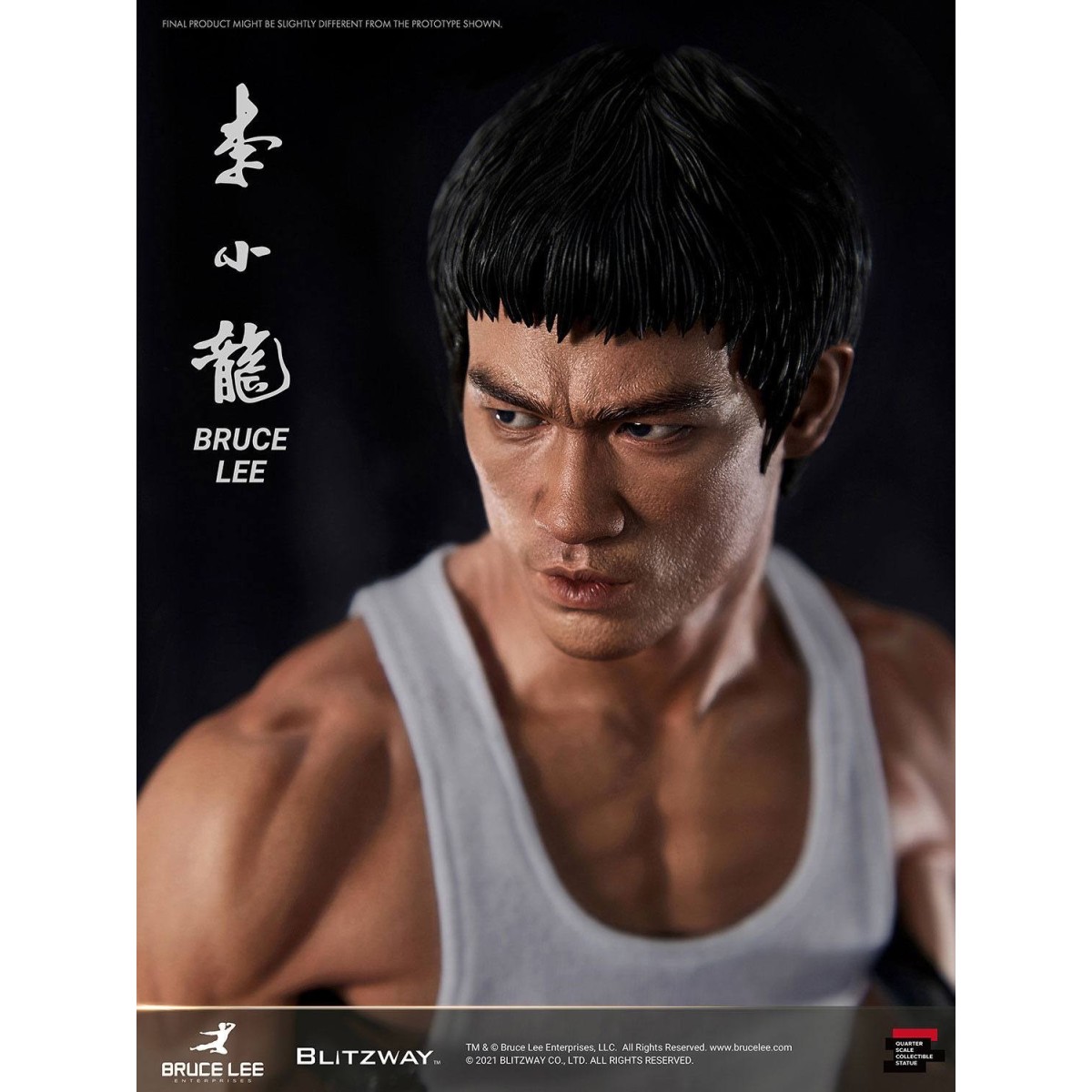 Blitzway - Bruce Lee-Statuette 1/4 80. Jahrestag Tribute - 55 cm
