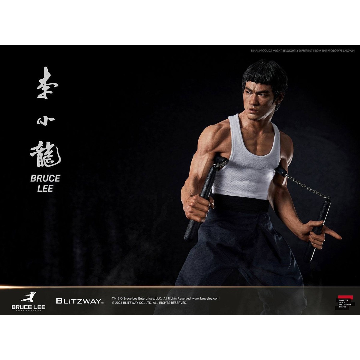 Blitzway - Bruce Lee-Statuette 1/4 80. Jahrestag Tribute - 55 cm